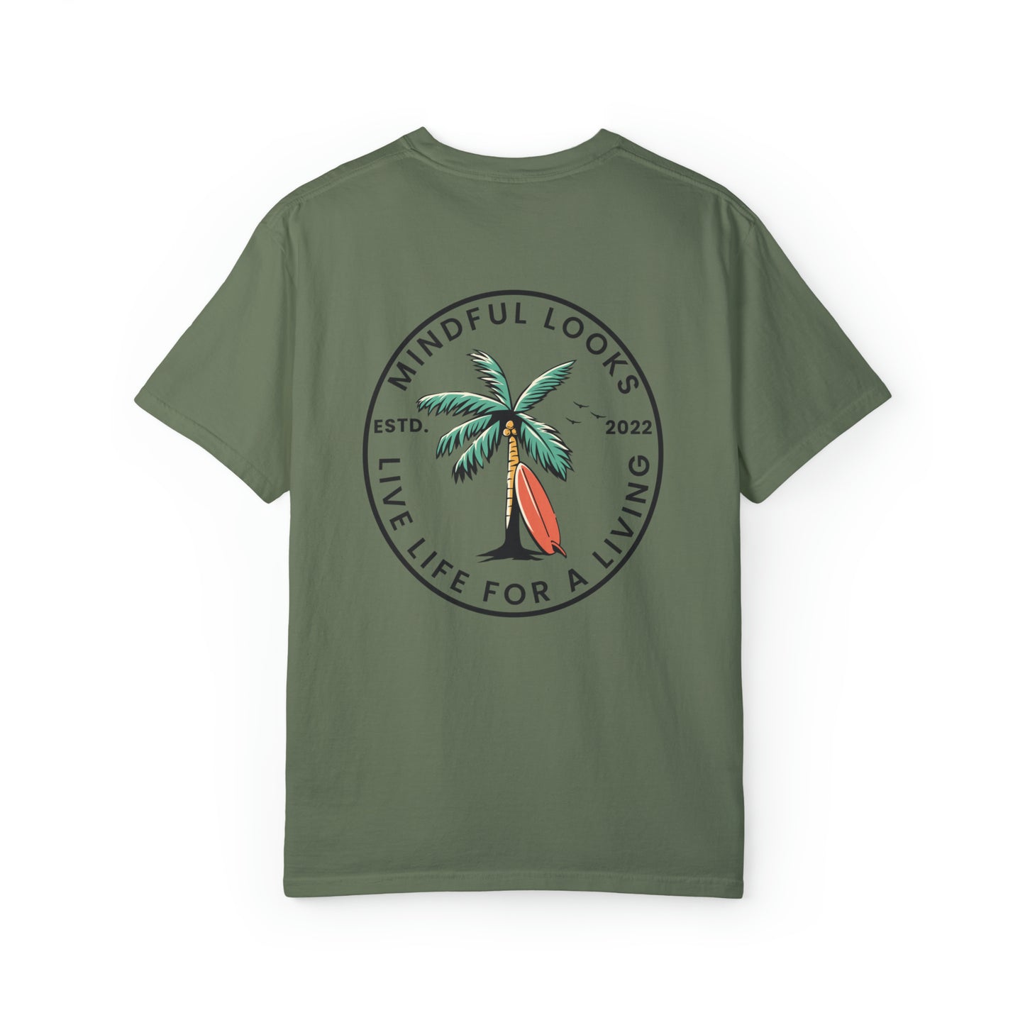 Palm Tree Live Life For A Living - Unisex Tee