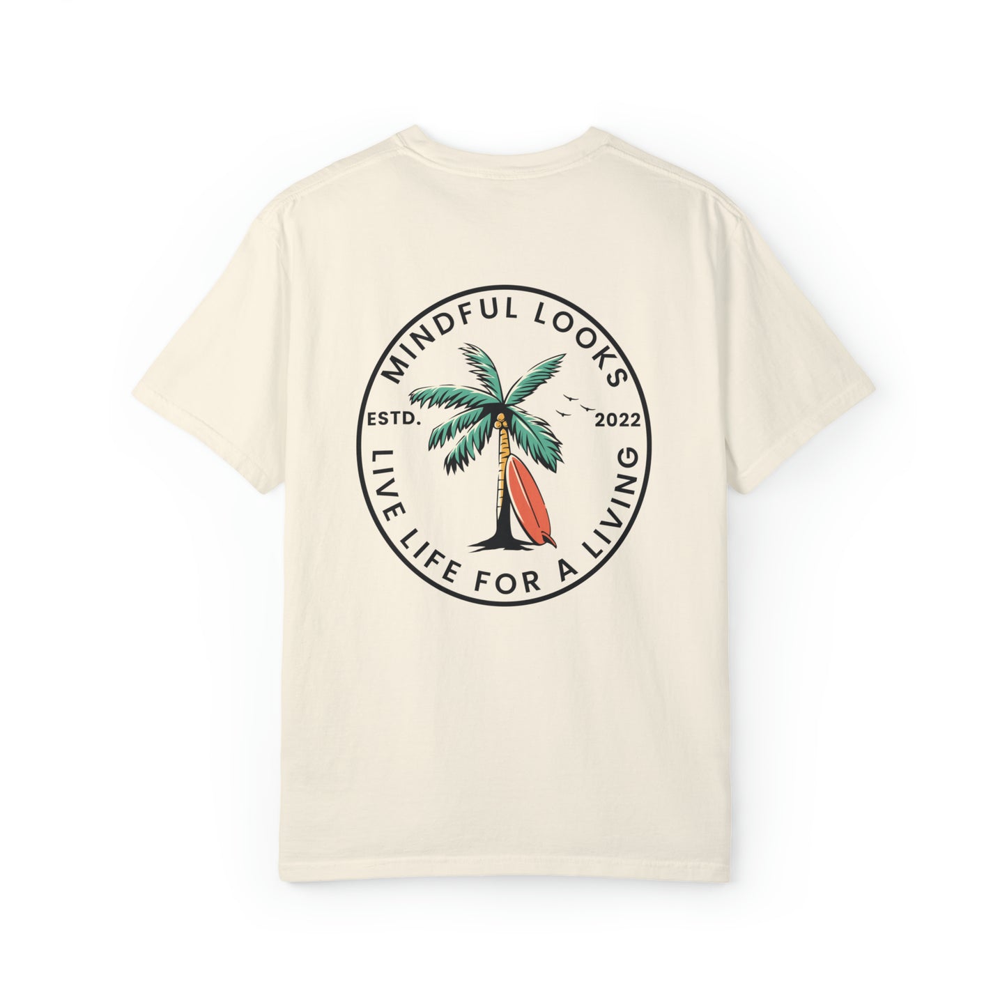 Palm Tree Live Life For A Living - Unisex Tee