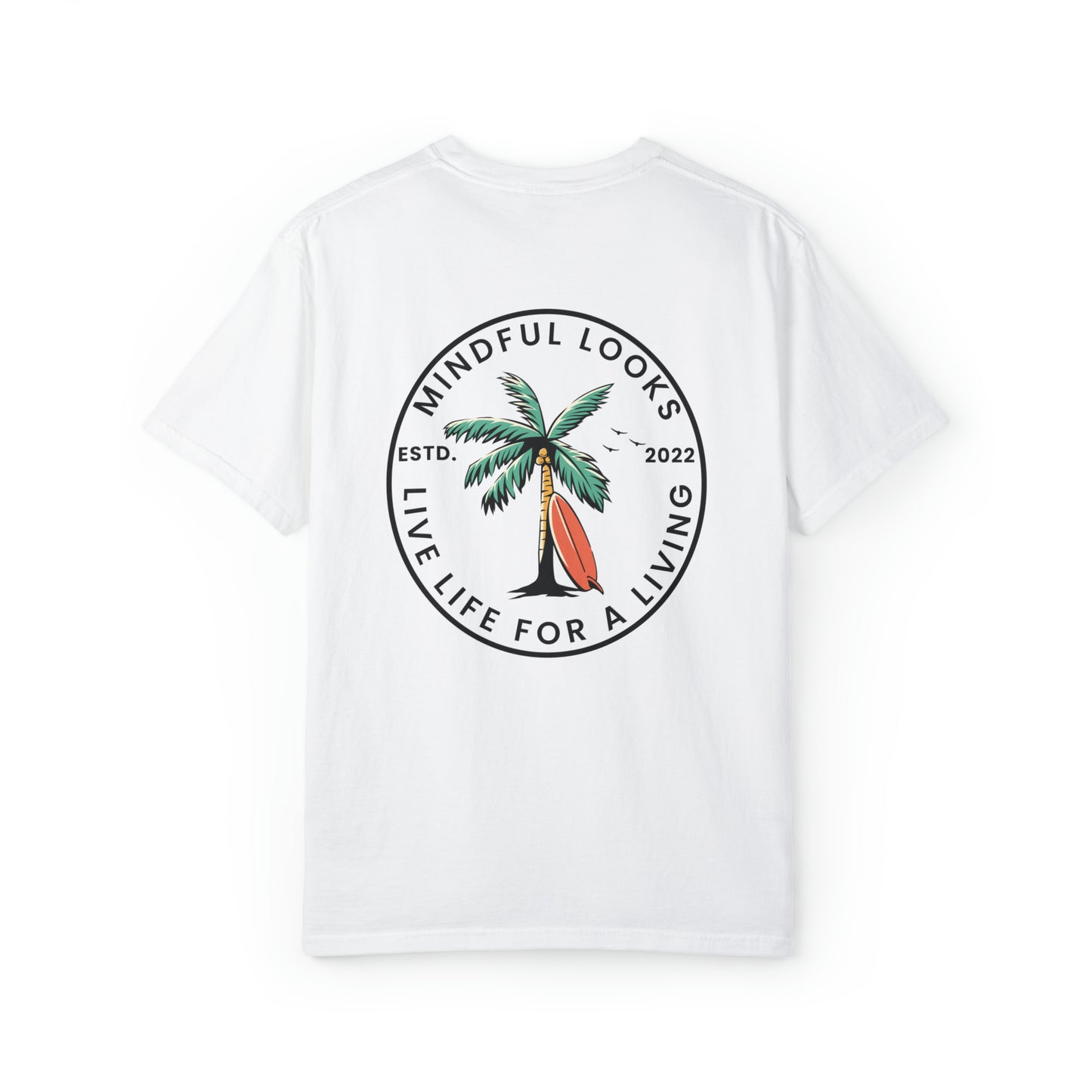 Palm Tree Live Life For A Living - Unisex Tee