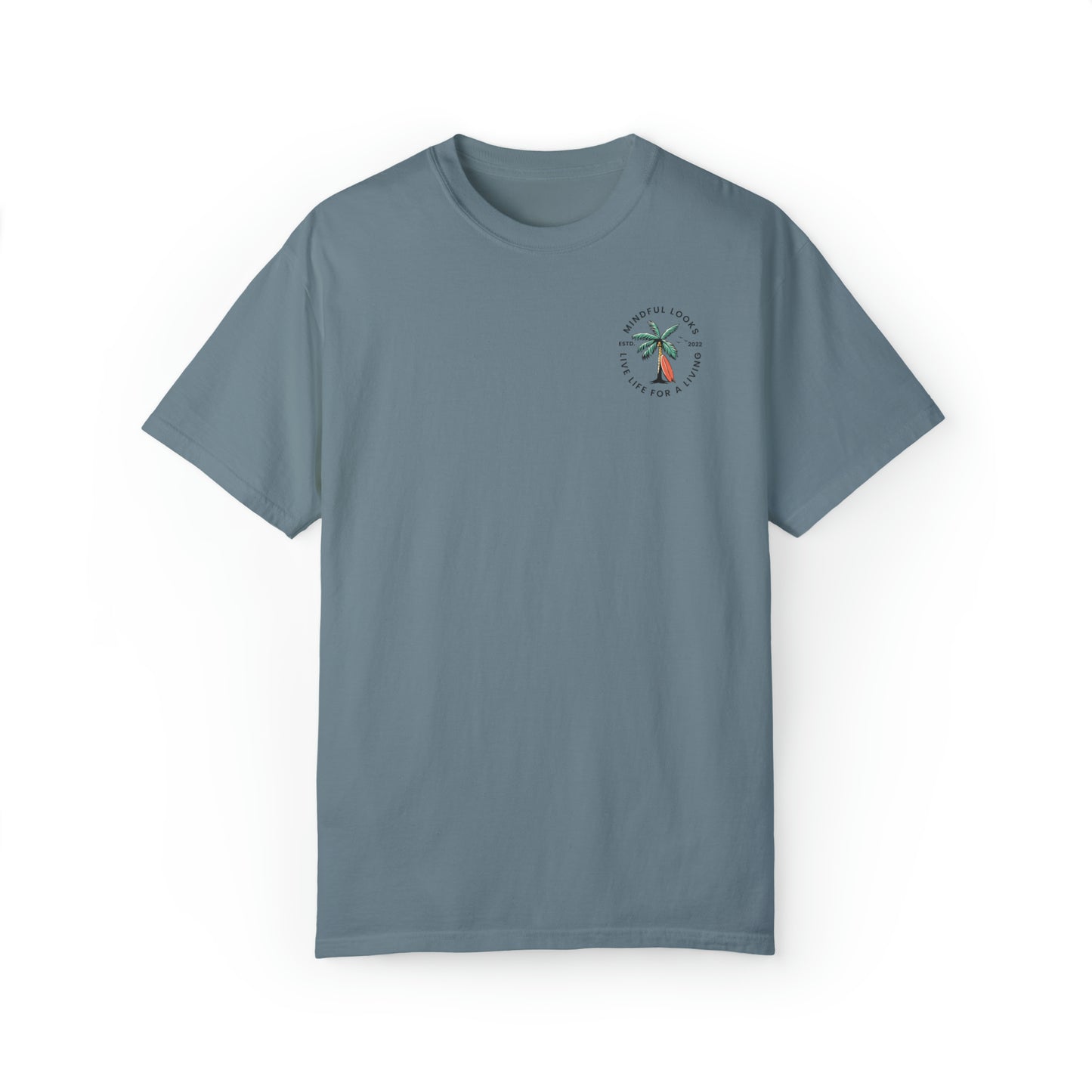 Palm Tree Live Life For A Living - Unisex Tee