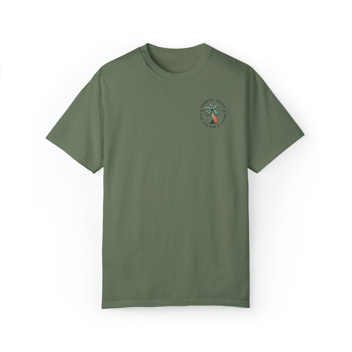 Palm Tree Live Life For A Living - Unisex Tee