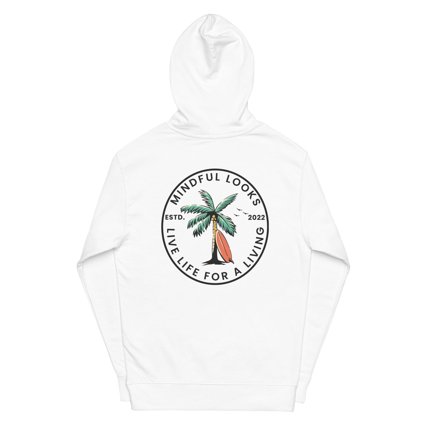 Palm Tree Live Life For A Living - Hoodie