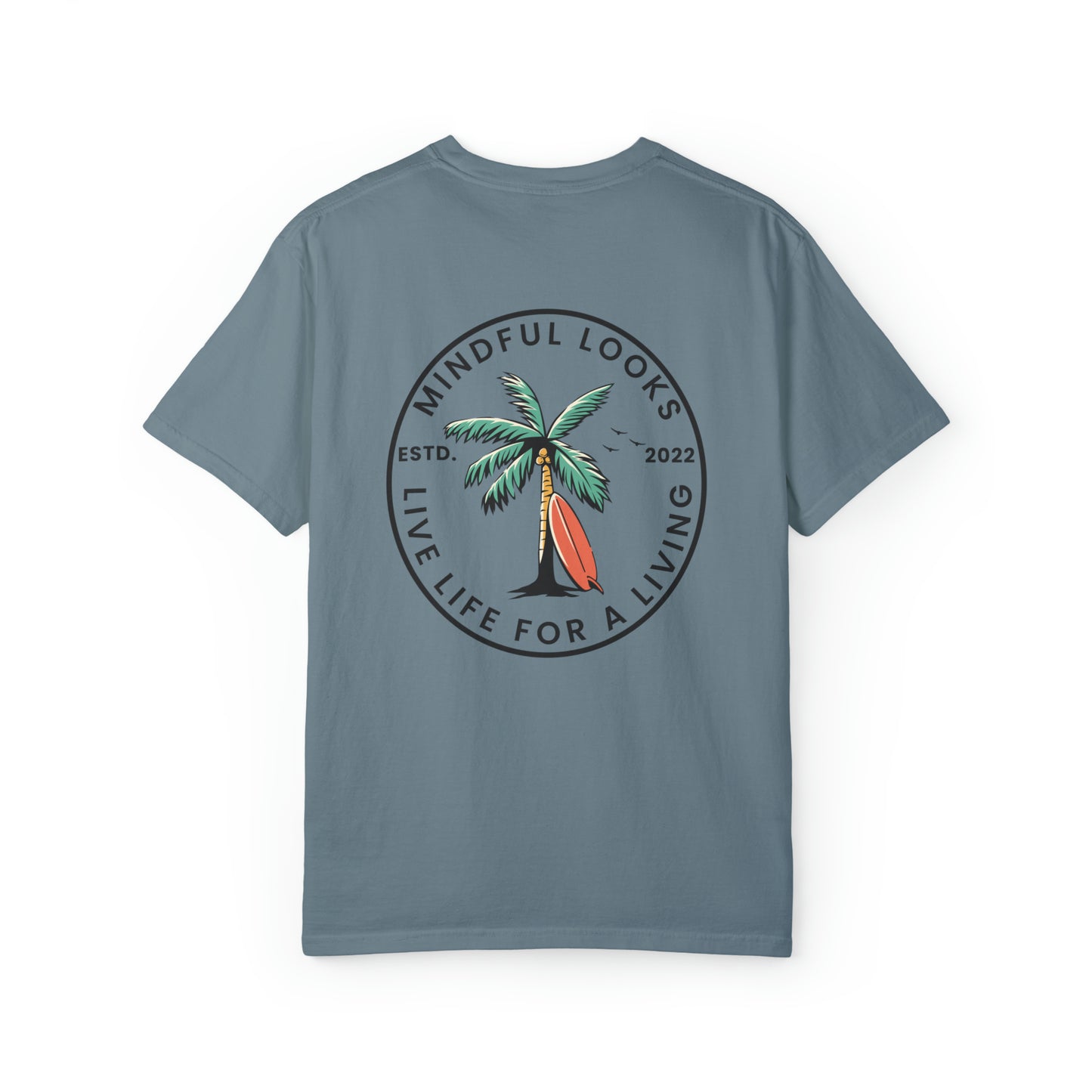 Palm Tree Live Life For A Living - Unisex Tee