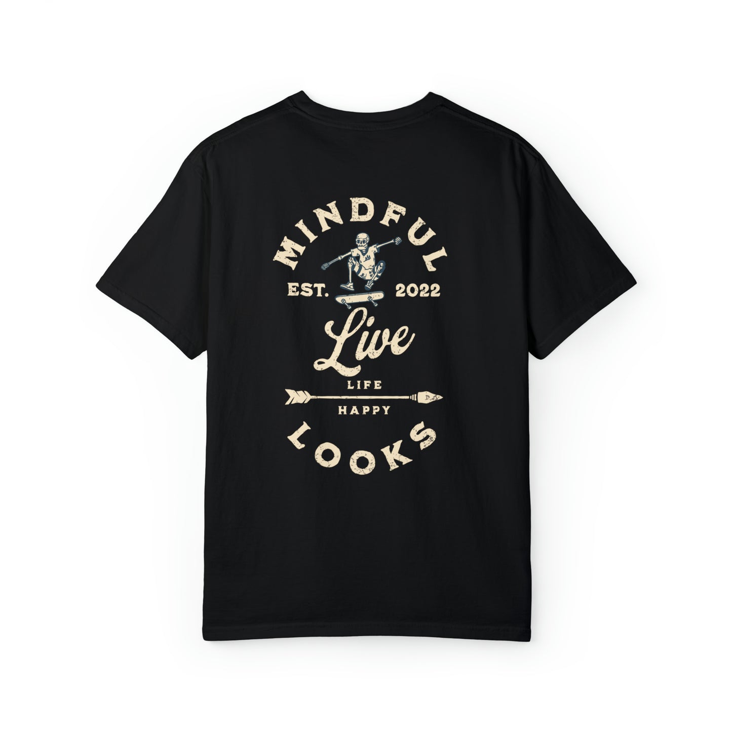 Live Life Happy Vintage Style Tee