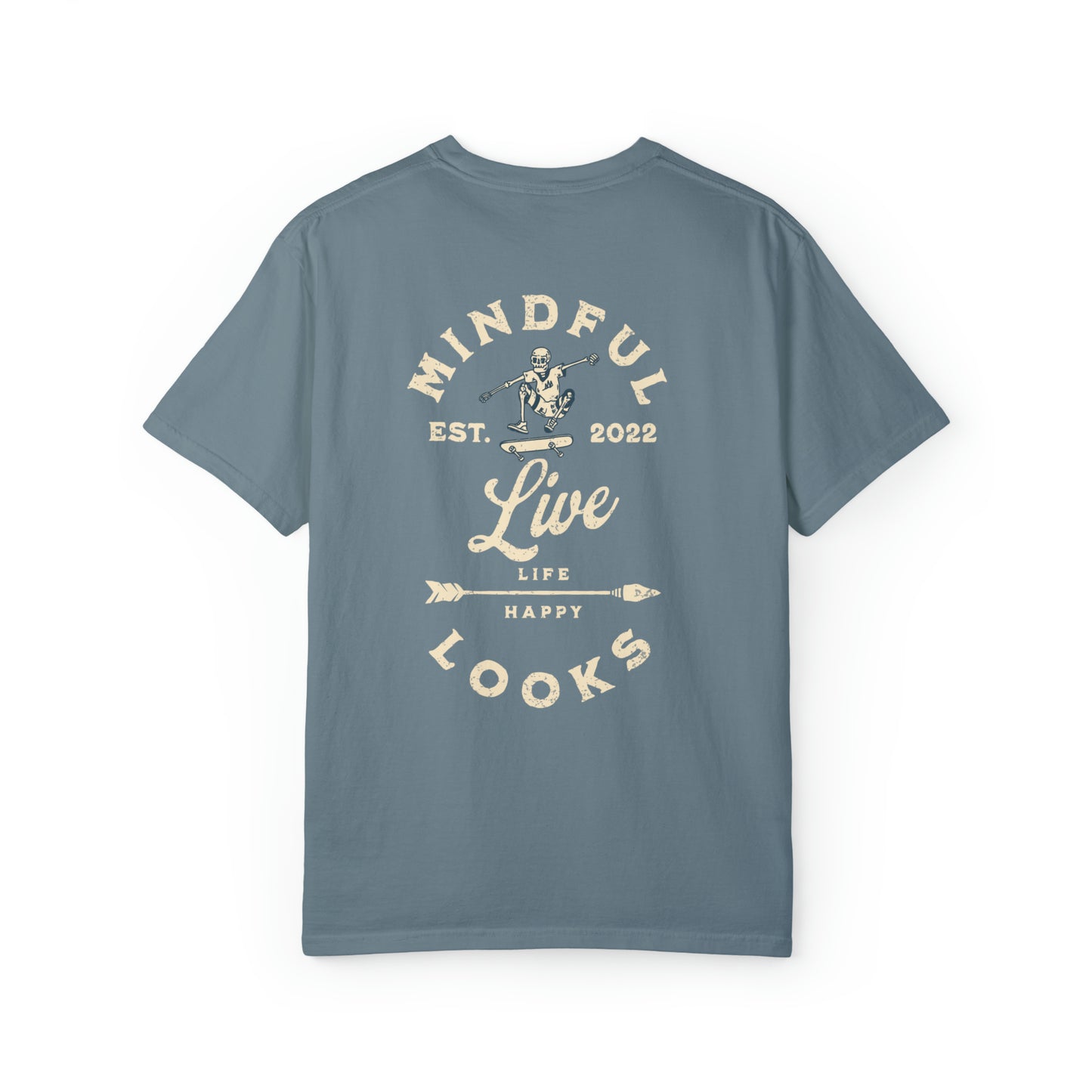Live Life Happy Vintage Style Tee