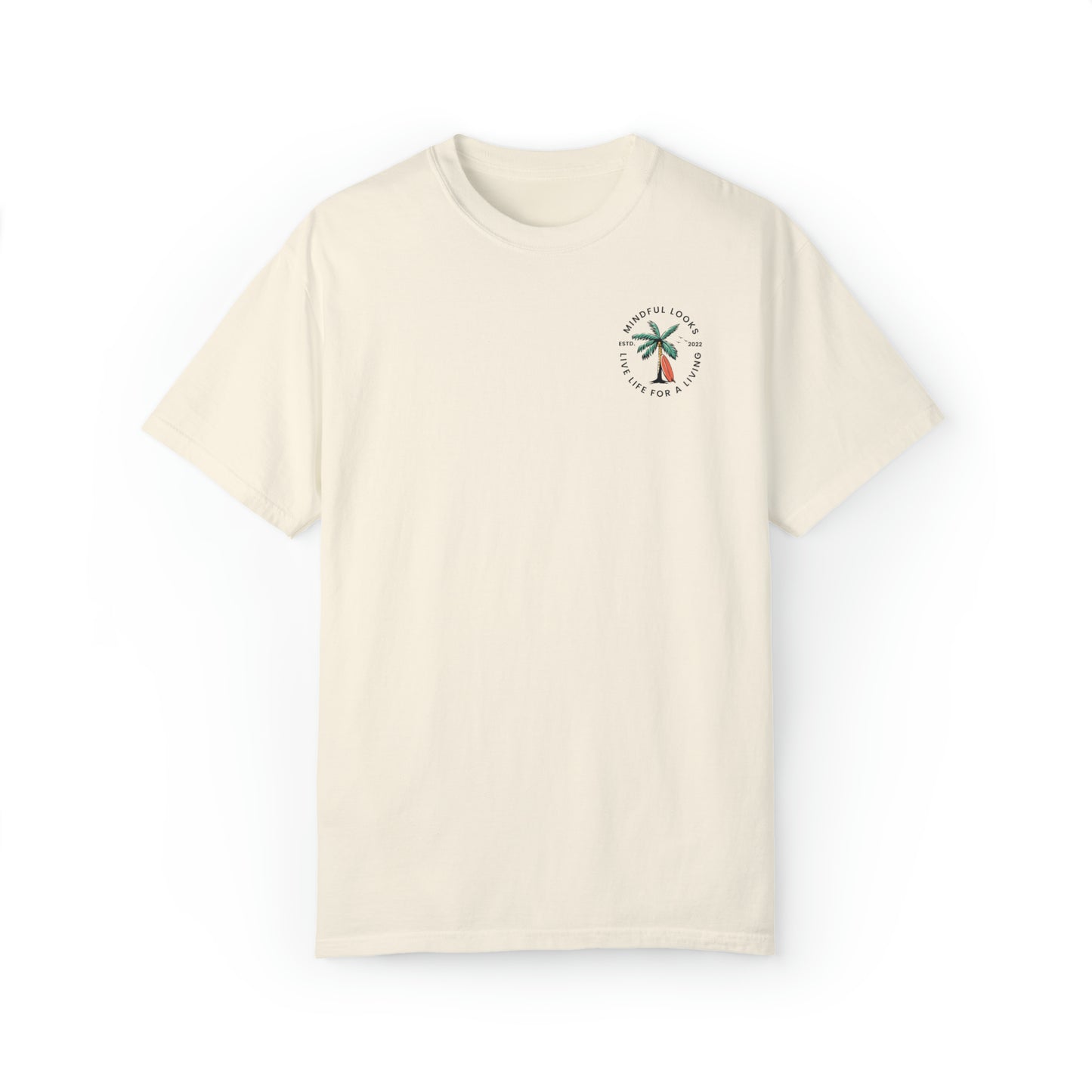 Palm Tree Live Life For A Living - Unisex Tee