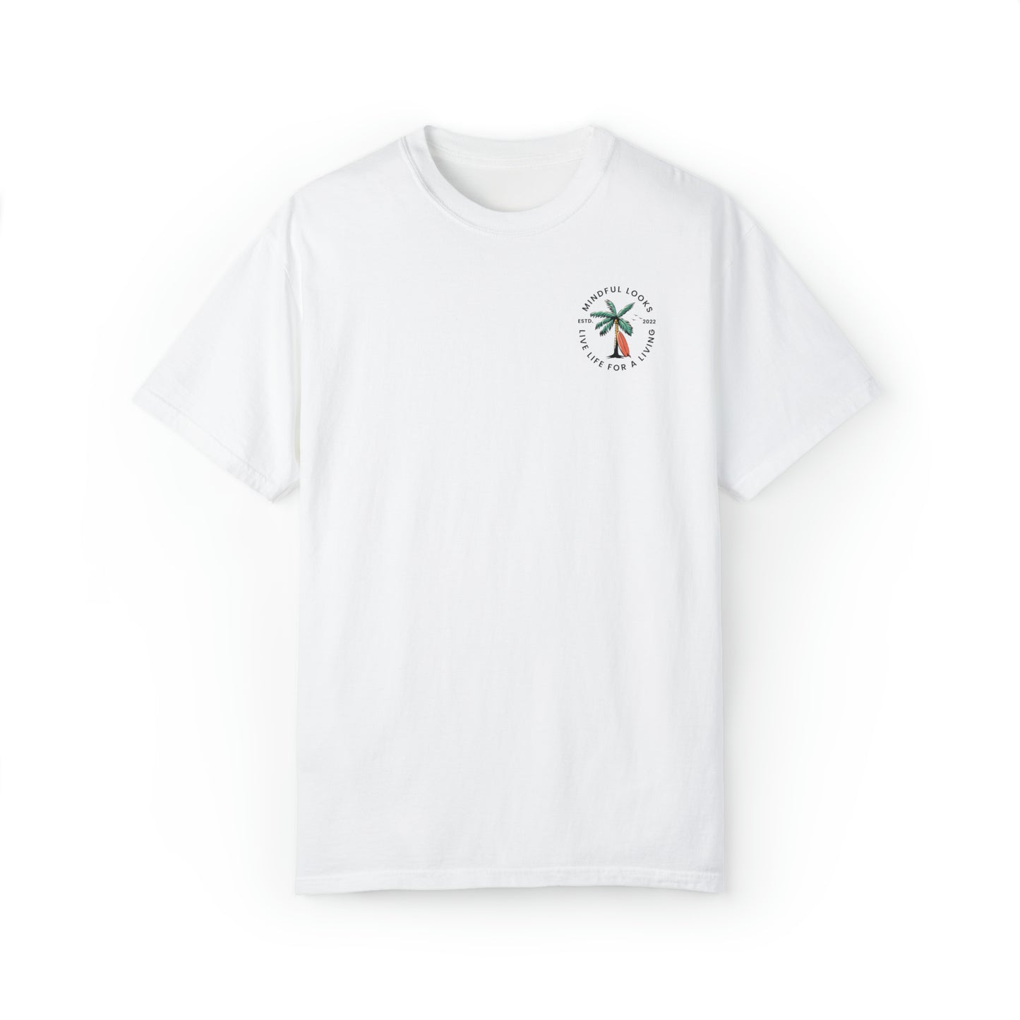 Palm Tree Live Life For A Living - Unisex Tee