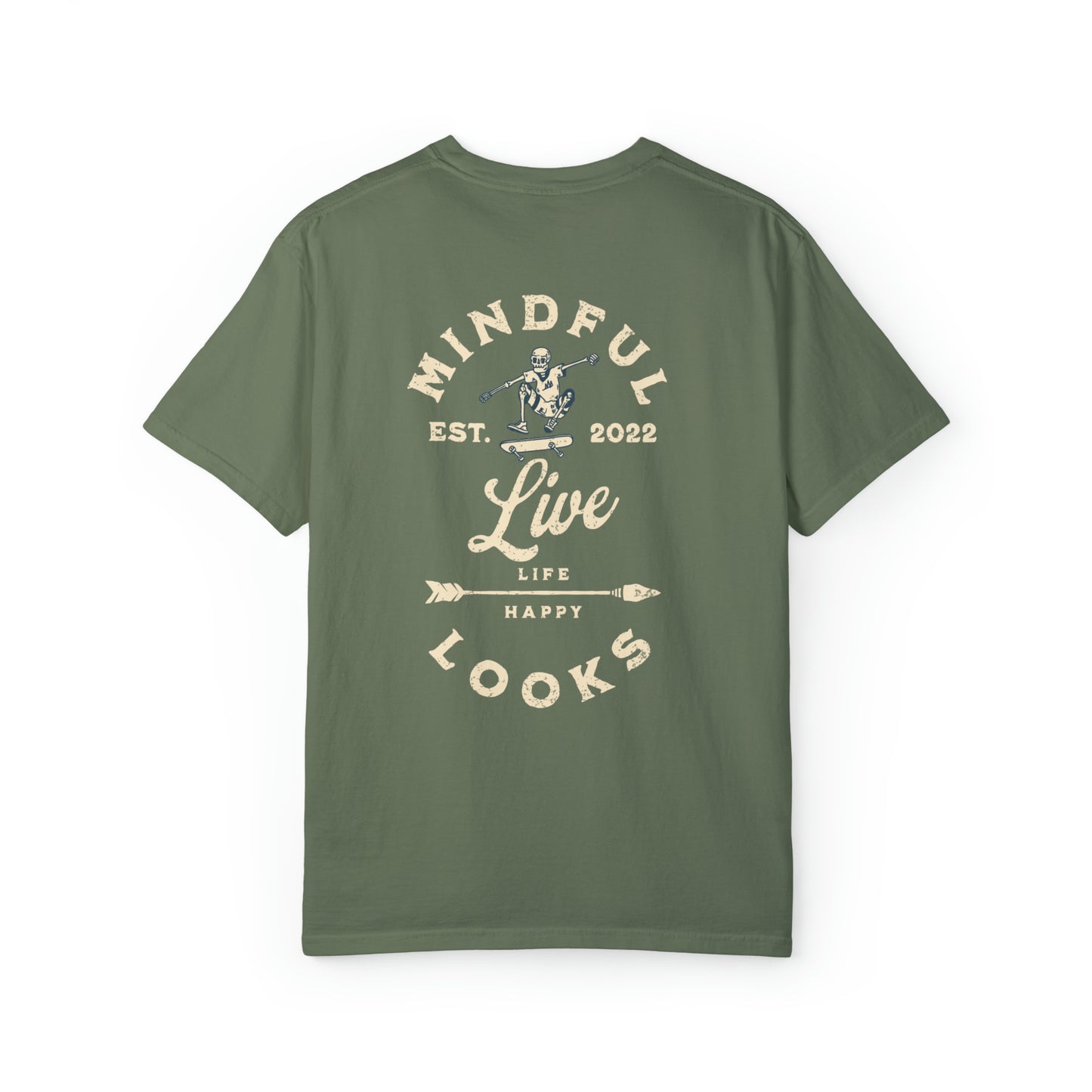 Live Life Happy Vintage Style Tee
